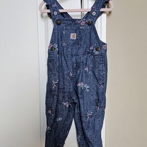 Carhartt babygirls overalls size 12months!
